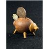 Image 2 : Mid Century Modern Teak Pig Penny Holder 1960s-70s