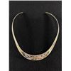 Image 2 : Beautiful Silver Abalone Inlaid Vintage Collar Neckband