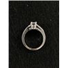 Image 2 : Lovely Sterling Silver Ring w/ Clear Stone Baguette