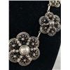Image 2 : Gorgeous Antique Sterling Silver Necklace, Marked