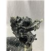 Image 2 : Vintage Carved Stone Asian Dragon w/ Wood Fitted Stand - Approx. 6" H