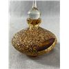 Image 2 : Fabulous Vintage Sugar Glass Sliced Perfume Bottle w/ Stopper