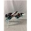 Image 1 : Vintage 1960's Large Murano Art Glass Bull Figurine - 11" Long & Heavy