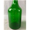 Image 2 : 3 Tall Mid-Century Blown Glass & Ceramic  Bottles - Tallest Is 21"