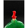 Image 2 : Vintage Spinach Green Jadeite Snuff Bottle w/ Coral Top