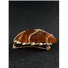 Image 3 : Very Large Amber, Genuine Stone in Wire Frame Brooch