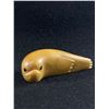 Image 1 : Inuit Carving of Seal, Wood