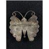 Image 2 : Large Sterling Silver Native American Butterfly Brooch, Inlaid w/Mother of Pearl and Turqouis onyx H