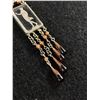 Image 2 : Antique Exquisite Dangling Earrings w/Lovely Women Portrayed in Glass Very Rare