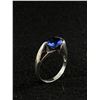 Image 2 : Gorgeous Sterling Silver Ring w/ Blue Stone