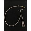 Image 1 : Antique Silver Pocket Watch Chain w/ FOB