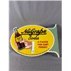 Image 2 : Vintage Double-Sided Metal "NuGrape Soda" Sign. Approx. 20" x 13.75"