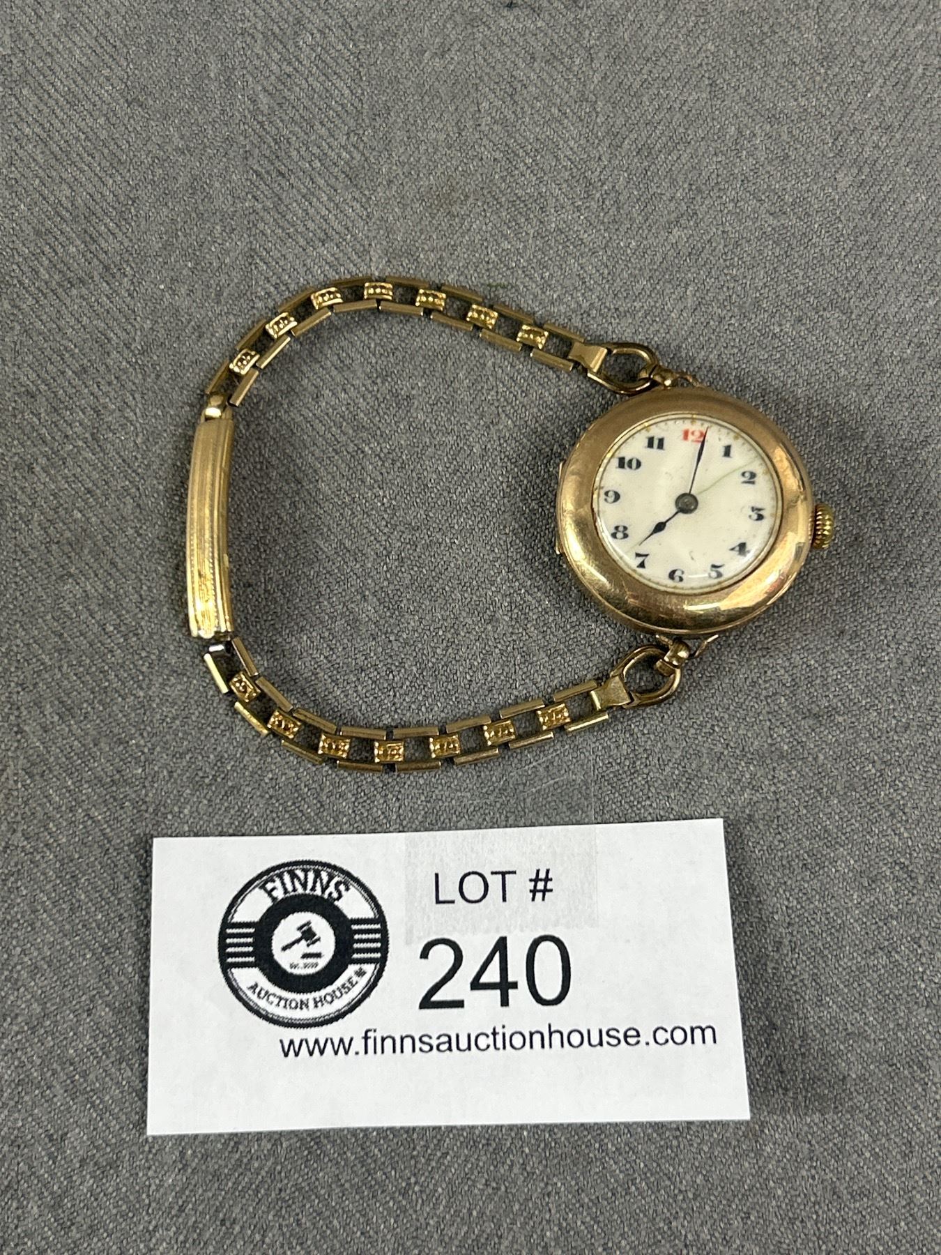 Good Early 1900's Fortune Gold Filled Watch (15J Swiss) In Working Order