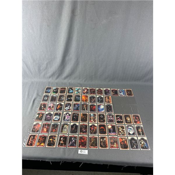 1978 "Kiss" #1-66 Collector Cards In Binder Card Sheets
