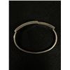 Image 3 : Sterling Silver w/ Black Onyx Inlay Hinged Bangle Tested and Marked 925