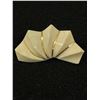 Image 1 : Genuine Carved Ivory w/ 14k Gold Wire Décor Brooch, Marked 14k