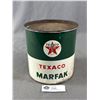 Image 2 : Vintage "5Lb Texaco Marfax" Oil Tin. Empty