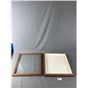 Image 2 : Vintage Wood Table Top Display Case w/ Removable Top. Approx. 18" x 7.75"