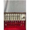 Image 2 : Vintage Wood Storage Case w/ Community "Ballad" Cutlery. Approx. 16.5" x 11" x 4.25"