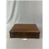 Image 4 : Vintage Wood Storage Case w/ Community "Ballad" Cutlery. Approx. 16.5" x 11" x 4.25"