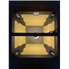 Image 2 : Vintage Black Metal Framed Vancouver Canucks "Score Board" Hanging Lamp.NO SHIPPING. Approx. 12" H x