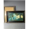 Image 1 : Vintage Maxfield Parrish "Daybreak" Print In Reframed In Ornate  24" x 36" Wood Frame & Original 21.