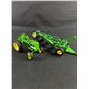 Image 8 : Lot Of Vintage & Newer John Deere Die Cast Metal Tractors & Trailers. Largest ERTL Tractor Is 12"L. 