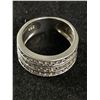 Image 1 : Vintage Sterling Silver Ring Band (Tested) Marked 925 One Tiny Stone Missing
