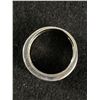 Image 2 : Vintage Sterling Silver Ring Band (Tested) Marked 925 One Tiny Stone Missing