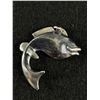 Image 2 : Vintage Sterling Silver Fish Pendant Solid Tested