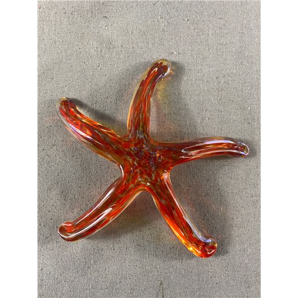 Interesting Mid Century Modern Art Glass Starfish Sculpture.
