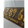 Image 2 : 1937 California Licence Plate