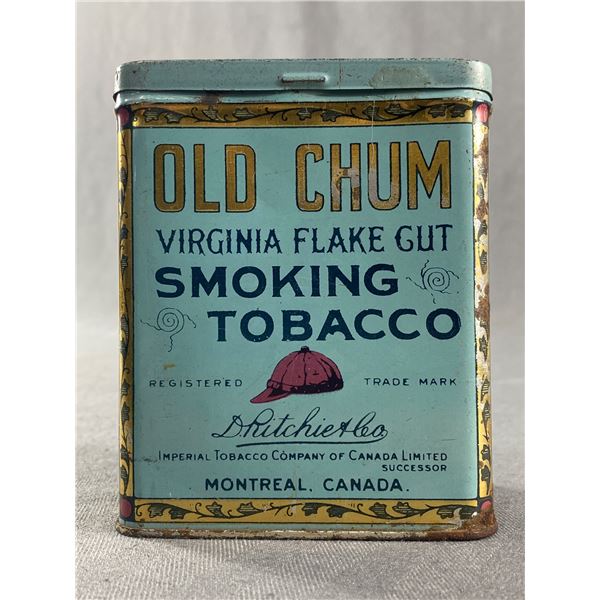 Nice 1920s Old Chum Smoking Tobacco Tin
