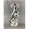 Image 1 : 1980s Murano Style Artt Glass Dalmation Sculpture Clear Ears, Muzzle and Tail- approx 7" tall