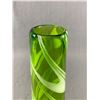 Image 2 : Very Nice Green Swirl Vase - 11.5in tall