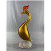 Image 1 : Beautiful Murano Art Glass Golden Rooster - 11"  tall