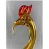 Image 2 : Beautiful Murano Art Glass Golden Rooster - 11"  tall