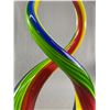 Image 3 : Beautiful Murano Hand Blown Contemporary Glass Sculpture "Two Become One" 12" tall
