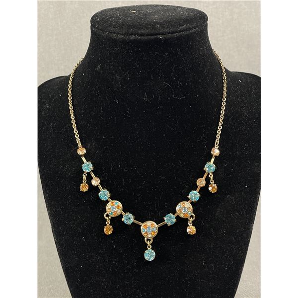 Vintage Rhinestones Necklace, Marked Avon SP