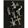 Image 1 : 5 Vintage Sterling Silver Charms