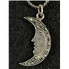 Image 2 : Sterling Silver w/ Moon Sichel w/ Markasite Stones Charm Bracelet