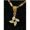 Image 2 : Vintage Sterling Silver Chain and Pendant Necklace Marked 925