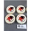 Image 2 : 6 - 1983 BC Lions Magnetic Bottle Openers. Approx. 3" Diam.