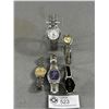 Image 1 : 5 Stainless Steel Quartz Watches, Klein Diamond, Timex Rossini, Alain Louis George, Batteries Needed