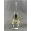 Image 2 : 2 Antique "P&A MFG. CO. ACORN" Marked On Wick Adjuster Oil Lamps - Floral  Approx. 10.5" H & Global 