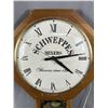 Image 2 : Vintage United Clock Corp. Electric "Schweppes Mixers" Pendulum Clock. Approx. 20" H