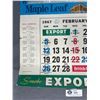 Image 2 : February 1967 Toronto Maple Leafs Calendar Page. Approx. 16.5'" x 25.25"