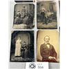 Image 2 : Nice Selection Of 8 Antique Tintype Studio Photos. Approx. 4" x 2.75"