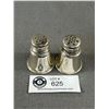 Image 2 : Pair of Marked Sterling Silver Salt & Pepper Shakers