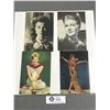 Image 2 : 8 Celebrity Photos, Some Autographed. Vivian Leigh, Doris Day  Etc. In Page Sleeves